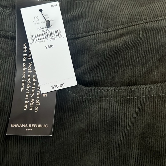 NWT! HIGH-RISE SLIM CORDUROY PANT - Picture 3 of 3